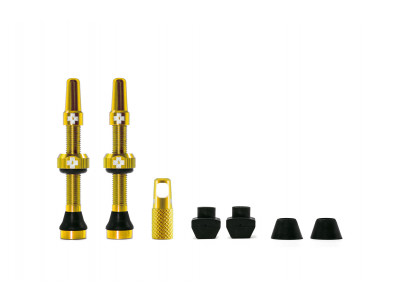 Tubeless valves Muc Off 44mm presta gold