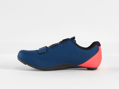 Road Cycling Shoe Bontrager Circuit Nautical Navy/Radioactive Coral