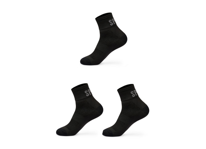 Zeķes Spiuk Anatomic Medium 3 Pack melnas