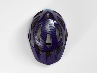 Bontrager Tyro Youth Bike Helmet Purple Abyss/Azure