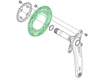 Zobrats Shimano SLX 38T-AM FC-M675 2