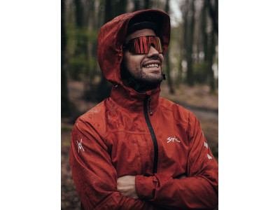 Jaka Spiuk ALL TERRAIN Waterproof Hoodie sarkana