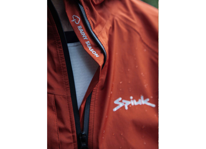 Jaka Spiuk ALL TERRAIN Waterproof Hoodie sarkana