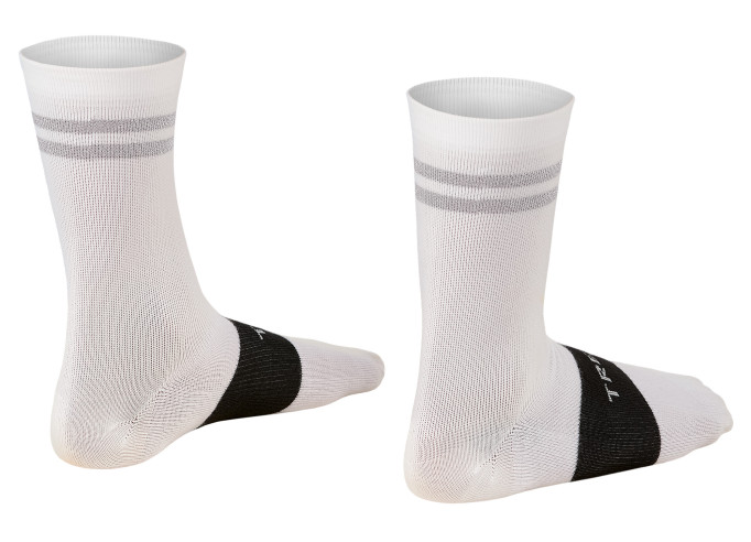 Socks Trek Race Reflective Crew Cycling white