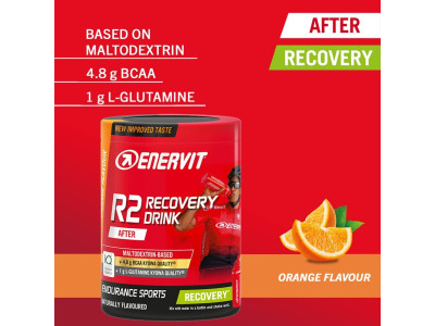 Dzēriens pēc slodzes Enervit R2 Sport, apelsīnu, 400g 2