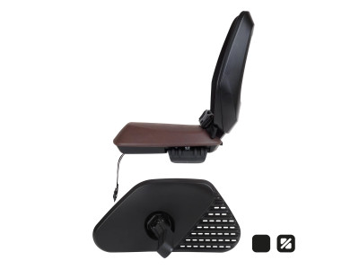 Bērnu sēdeklis uz bagāžnieka Bobike ONE Junior melns/brūns