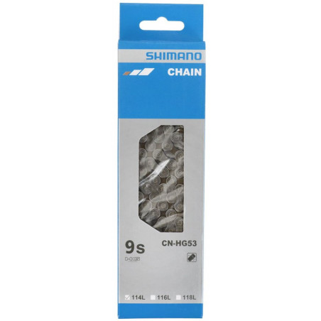 Ķēde Shimano HG53 (Deore/LX/Tiagra 9 ātrumi)