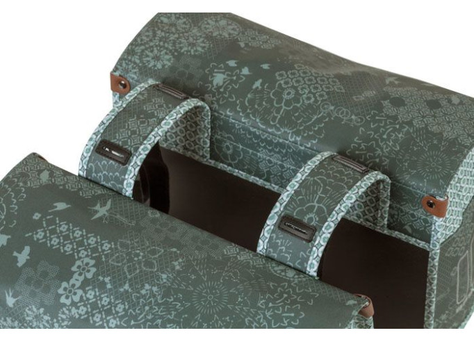 Basil Bohème double bag, 35L, forest green