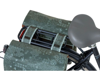 Basil Bohème double bag, 35L, forest green