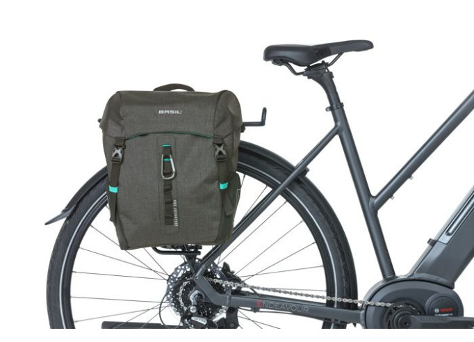 Bagāžnieka soma Basil Discovery 365D M, 9L, melna