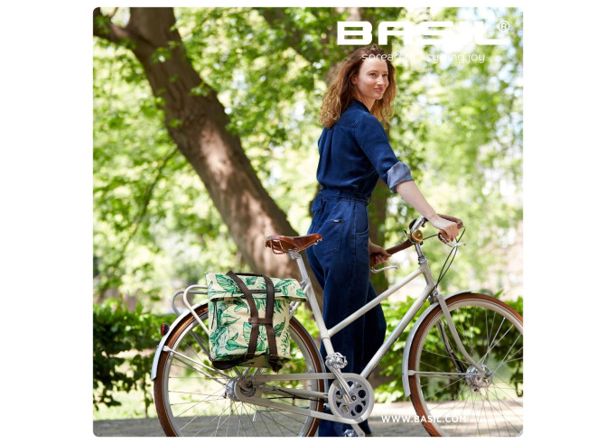 Basil Ever-Green bicycle daypack, 14-19L,...