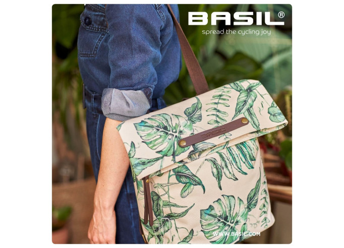 Basil Ever-Green bicycle daypack, 14-19L,...