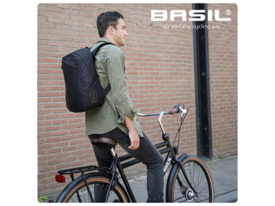 Bagažinės krepšys Basil Flex bicycle backpack, 17L, forest green