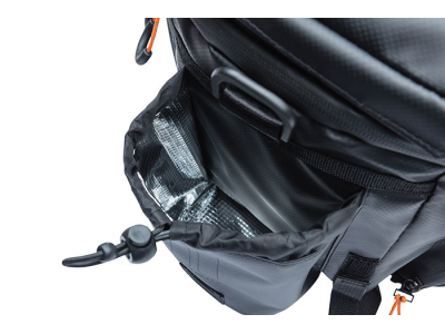 Basil Miles Tarpaulin trunkbag XL Pro, 9-36L, black orange