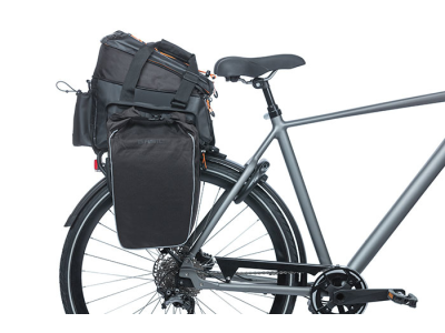 Basil Miles Tarpaulin trunkbag XL Pro, 9-36L, black orange