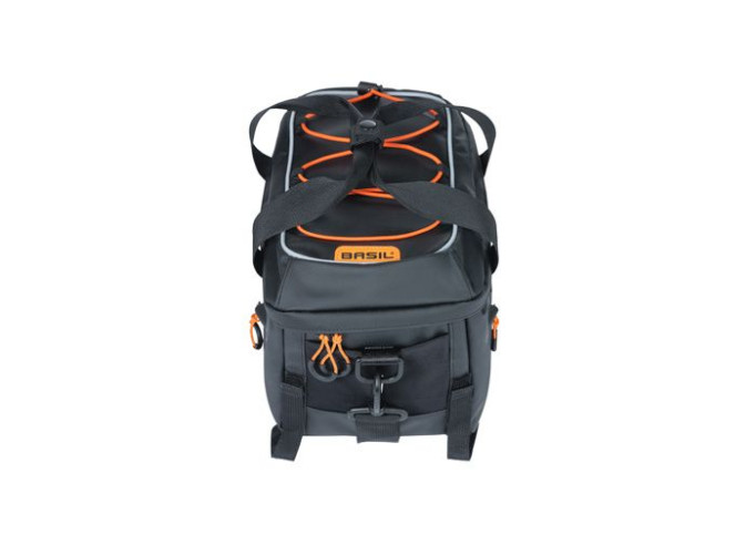 Basil Miles Tarpaulin trunkbag, 7L, black orange