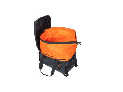 Basil Miles Tarpaulin trunkbag, 7L, black orange