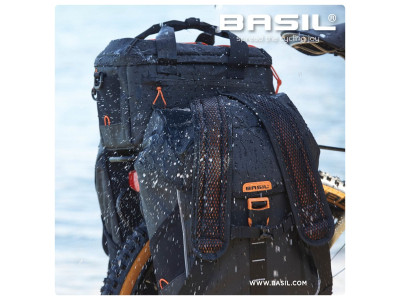 Pagasikott Basil Miles Tarpaulin trunkbag, 7L, black orange