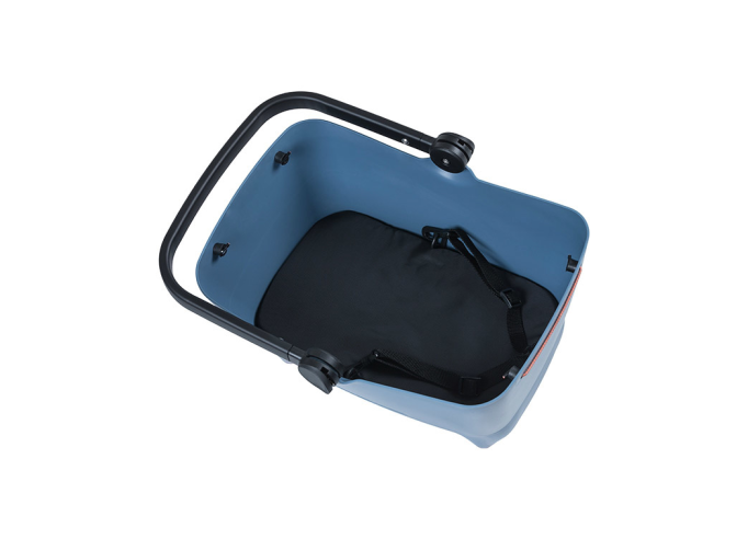 Basil Buddy dog bicycle basket MIK, faded denim