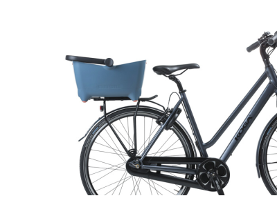 Basil Buddy dog bicycle basket MIK, faded denim