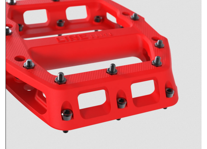 Pedals TREK Line Elite Flat Radioactive Red