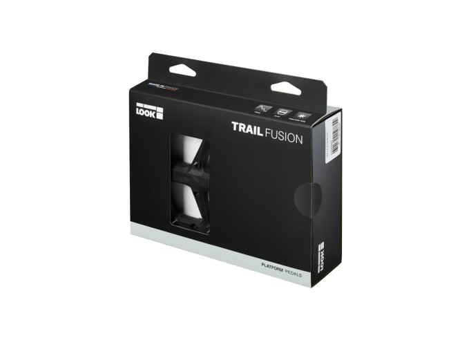 Pedāļi LOOK Trail Roc Fusion MTB Flat - melni