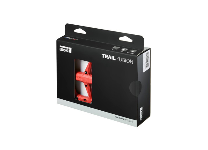 Pedāļi LOOK Trail Fusion MTB Flat - sarkani