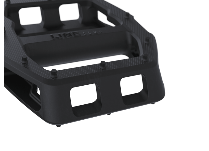 TREK Line Comp Flat black pedalai, black