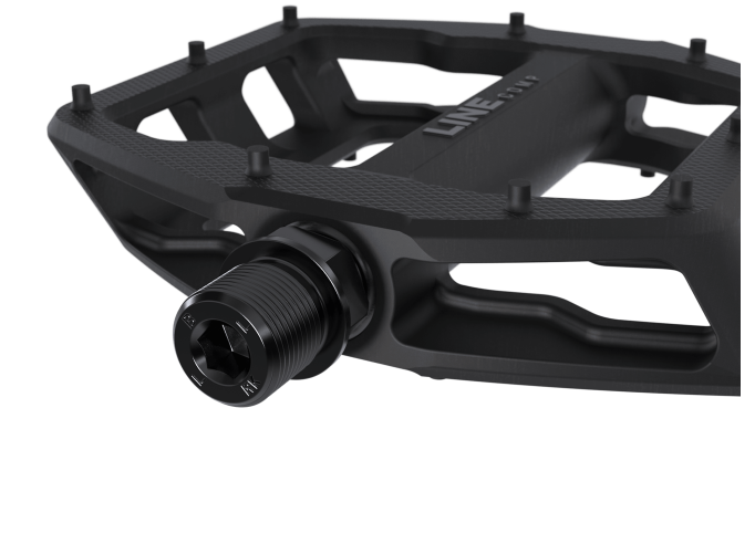 TREK Line Comp Flat black pedalai, black
