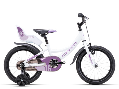 Kids bicycle CTM Jenny white/purple