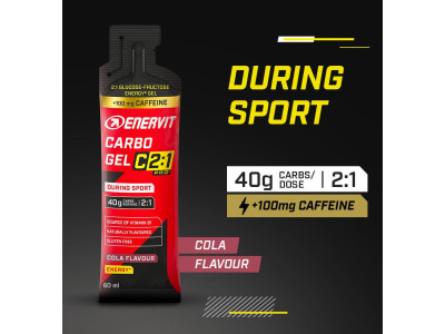 Enervit Carbo Gel C2:1PRO Cola with caffeine