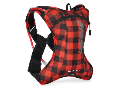 Hydration backpack USWE Outlander Bike 2L - Flannel Red/Black