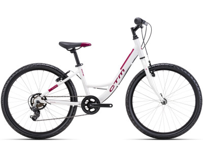 CTM Missy White / Dark Violet vaikiškas dviratis