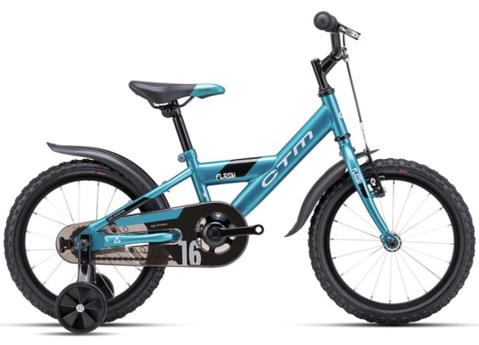 Kids bicycle CTM Flash dark turquoise pearl