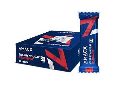 Batoniņš Amacx Energy Nougat Cranberry 37g 2