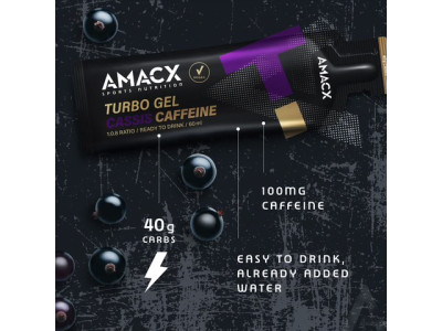 Amacx Turbo Gel Caffeine - Carbohydrate Gel - 60ml
