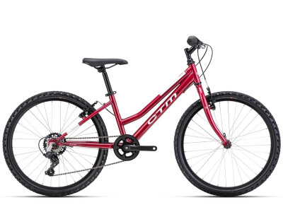 CTM MONY vaikiškas dviratis | dark burgundy pearl / white