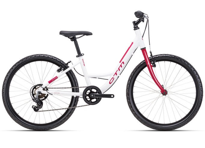 Kids bicycle CTM MISSY | white / dark burgundy