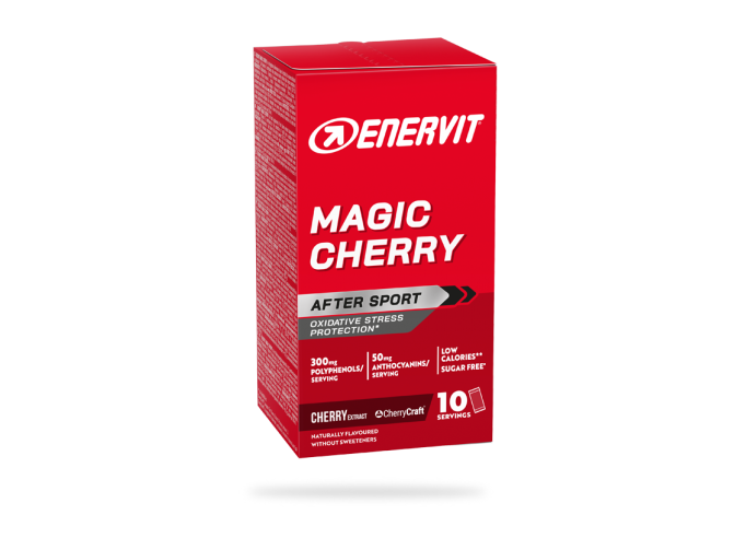 Dzēriens pēc slodzes Enervit MAGIC CHERRY 10x9g