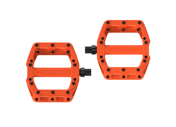 Pedāļi Trek Line Elite Flat oranži