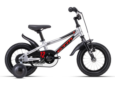 Bērnu velosipēds CTM BILLY | silver / neon red