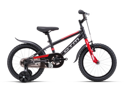 Bērnu velosipēds CTM TOMMY | matt black / red
