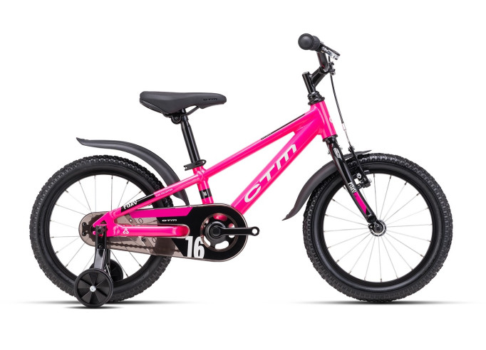 Bērnu velosipēds CTM FOXY | pink / black