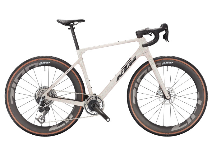 KTM GRAVELATOR EXONIC | ORANGE-STAINED WHITE