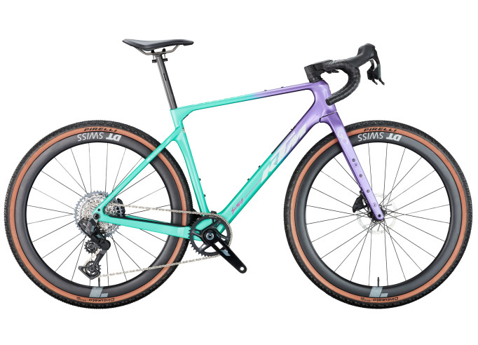 Gravel velosipēds KTM GRAVELATOR PRIME | SMARAGD+VIOLET