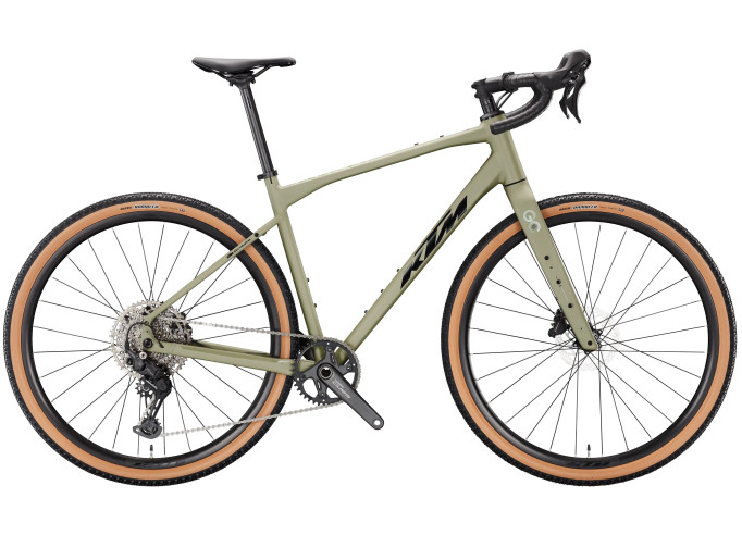 Gravel bicycle KTM GRAVELATOR 25 | CARGO GREEN MATT
