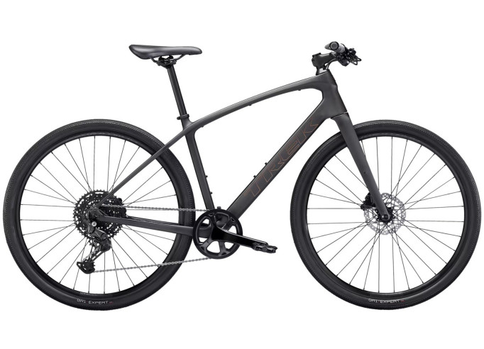 TREK FX Sport SL 4 fitness dviratis | Matte Onyx Carbon
