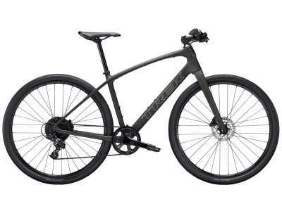 TREK FX Sport SL 5 fitness dviratis | Matte Black Olive/Deep Smoke