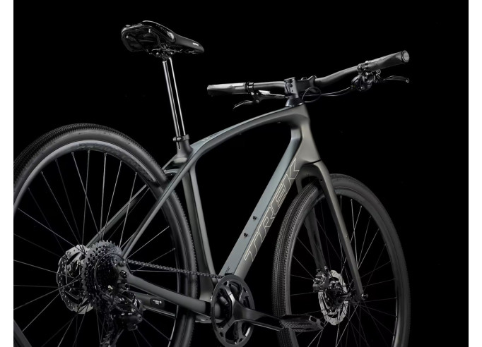 TREK FX Sport SL 5 fitness dviratis | Matte Black Olive/Deep Smoke