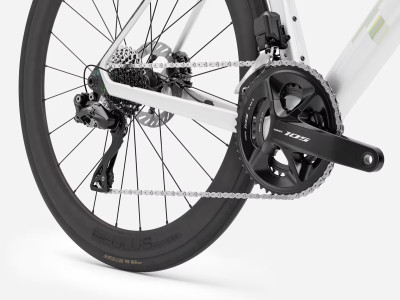 TREK Madone SL 6 plento dviratis | Gloss Crystal White/Matte Deep Smoke